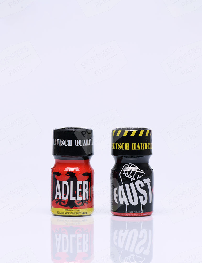 Pack de poppers allemands : Faust et Adler Poppers - Flacons de 10 ml