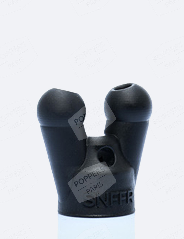 bouchon poppers SNFFR Small noir - pour flacons de poppers au format moyen et XL