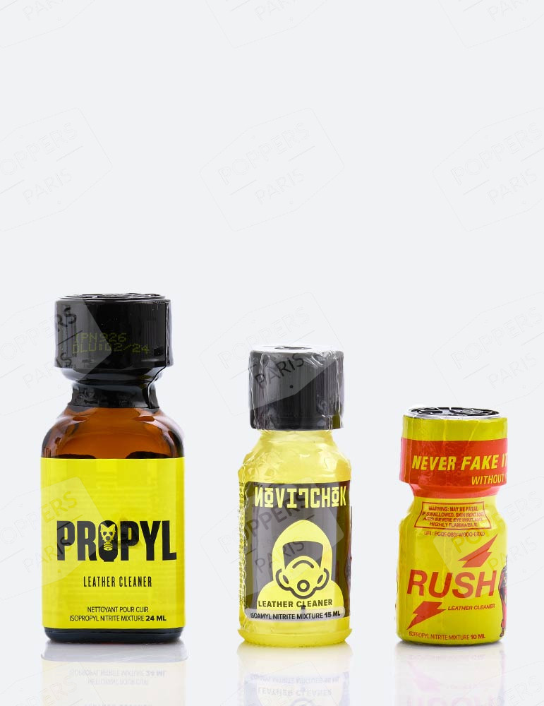 Pack Poppers Jaune : Propyl, novitchok et Rush Original PWD