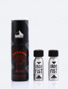 Pack fist Explorer et 2 poppers Iron Fist 30 ml
