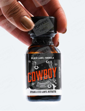 Packaging du Poppers Cowboy Black Label 24 ml