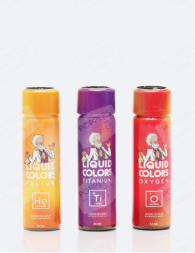 Pack Plaisir Quantic de 3 trois poppers Liquid Colors