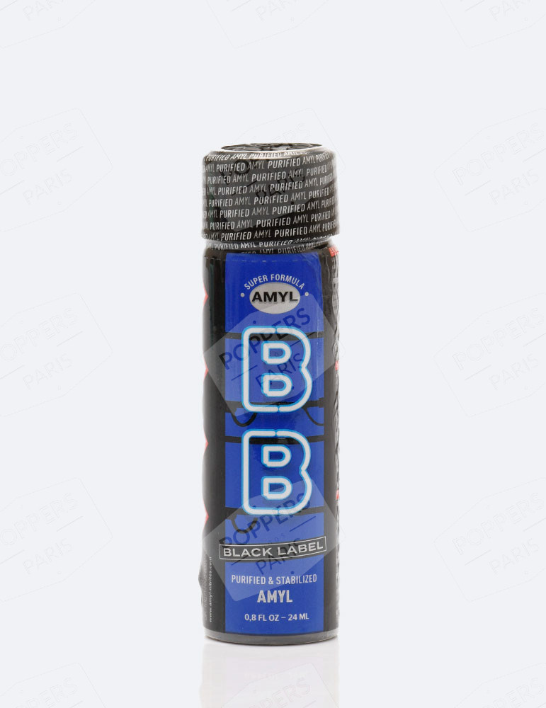Poppers BB Amyl Black Label 24 ml (Bouteille longue)