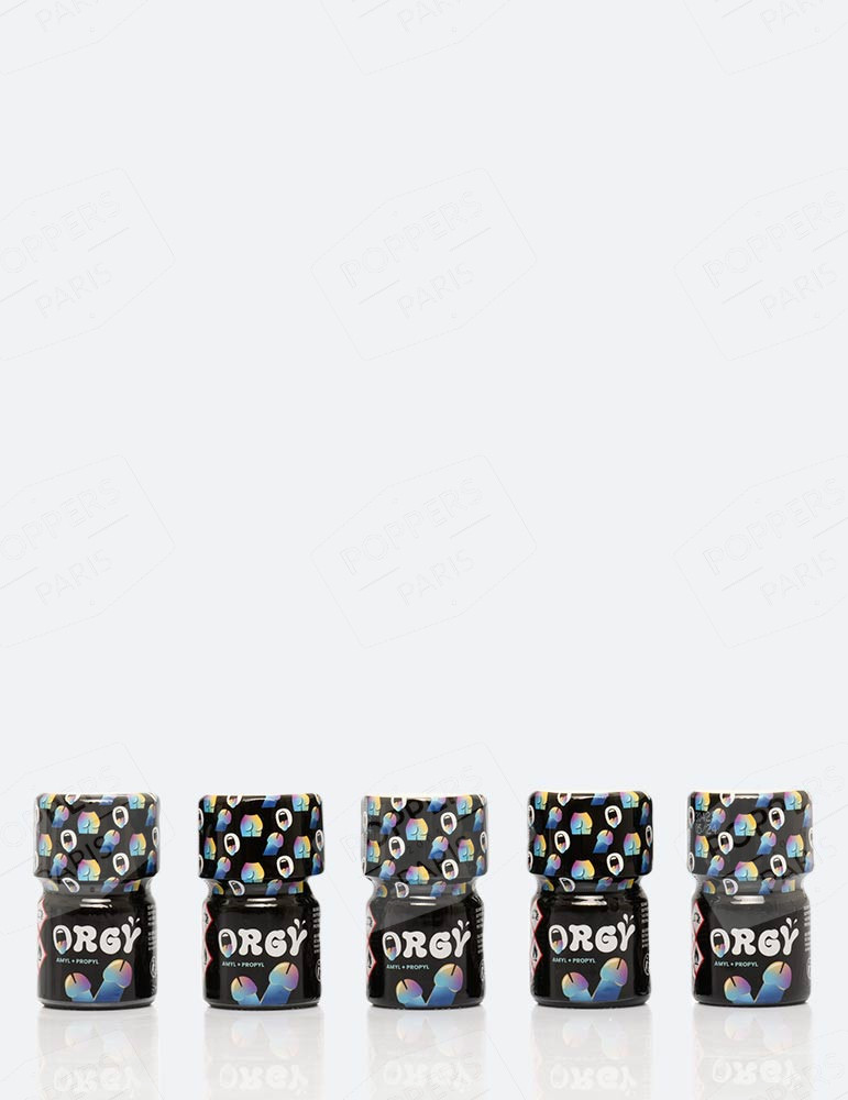 Pack de 5 Poppers Orgy 15 ml