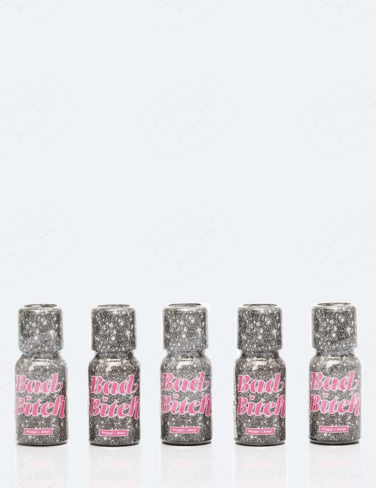 Pack de 5 Poppers Bad Bitch 15 ml