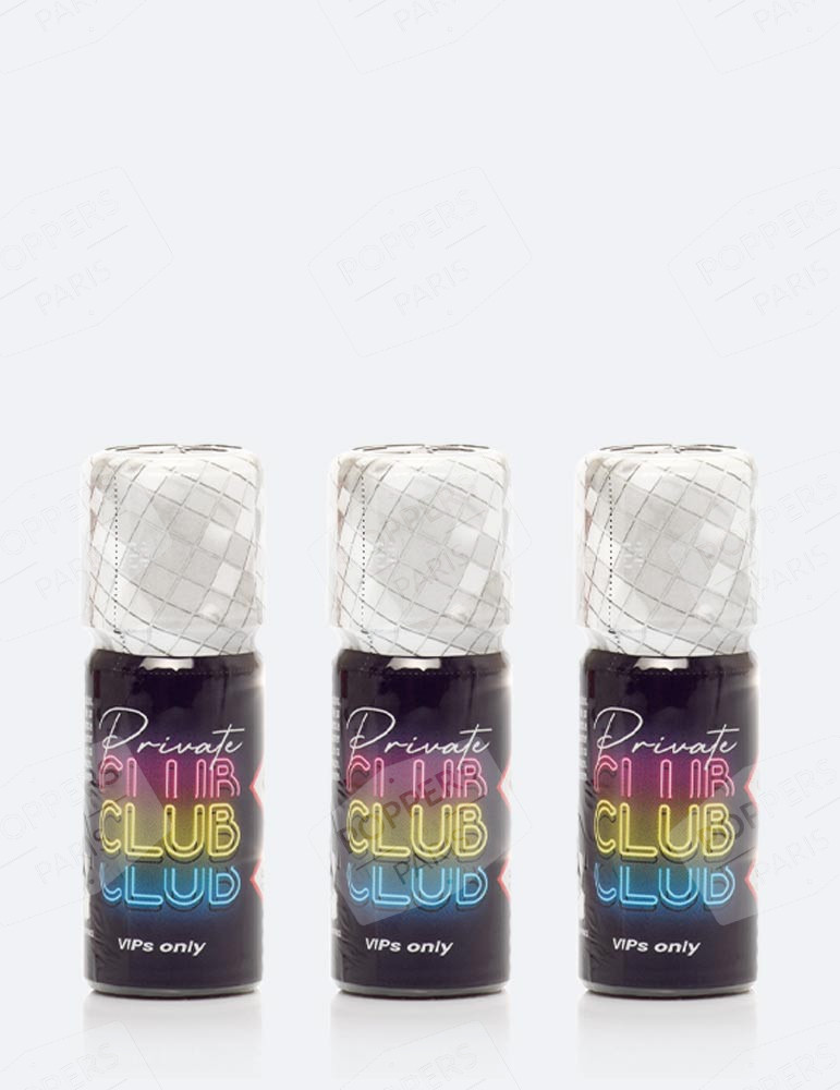 pack de 3 poppers Private Club 10 ml