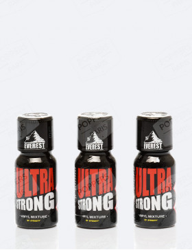 Pack de 3 Poppers Ultra Strong 15 ml