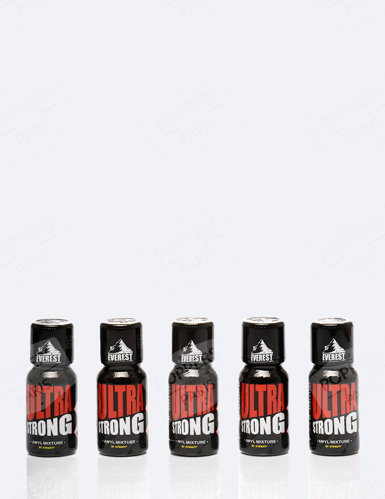 Pack de 5 Poppers Ultra Strong 15 ml