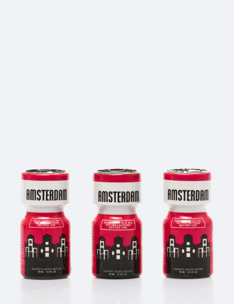 Poppers Amsterdam 10 ml - Pack de 3 Poppers Amsterdam 10 ml - Pack de 3