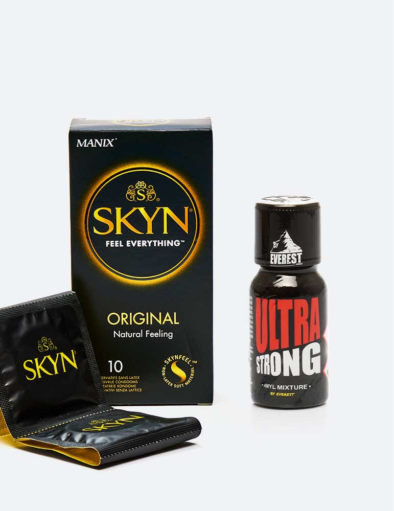 Pack Project X : Poppers Ultra Strong + préservatifs Pack Project X : Poppers Ultra Strong + préservatifs