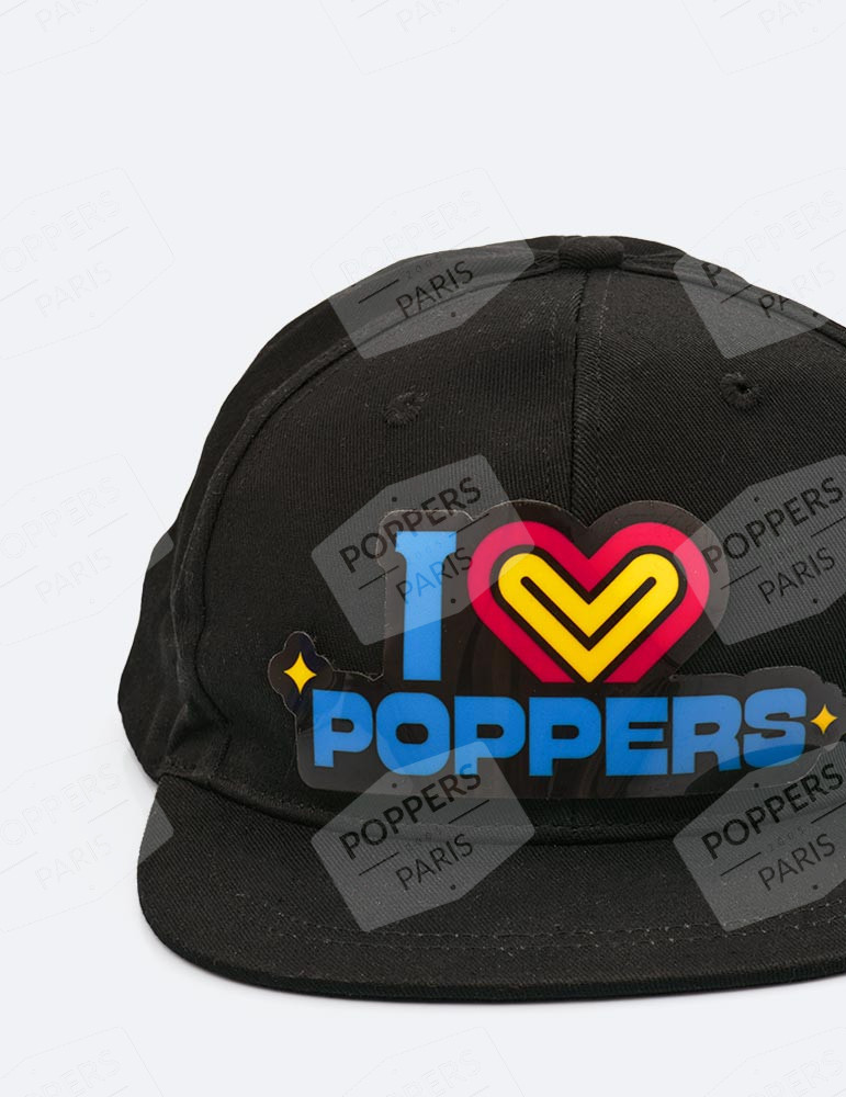 Casquette snapback lumineuse "I ❤️ POPPERS" Casquette snapback lumineuse "I ❤️ POPPERS"