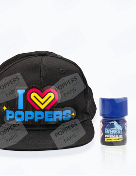 Pack casquette + poppers Everest Premium Ultra Strong 15 ml