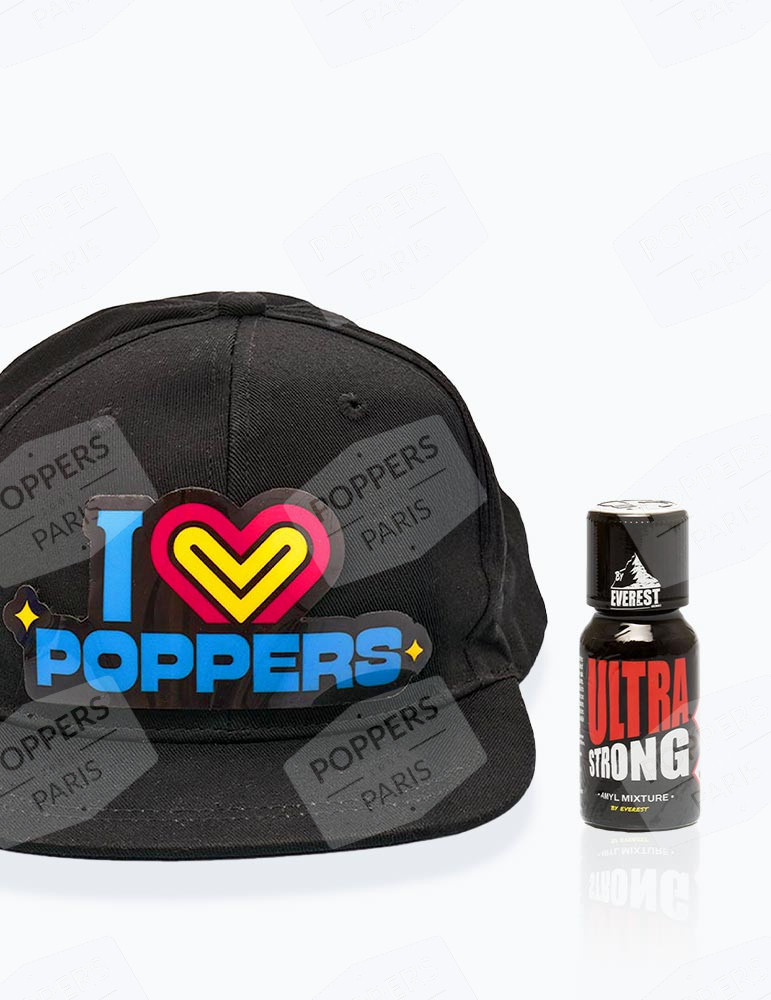 Pack poppers ultra strong + casquette LED
