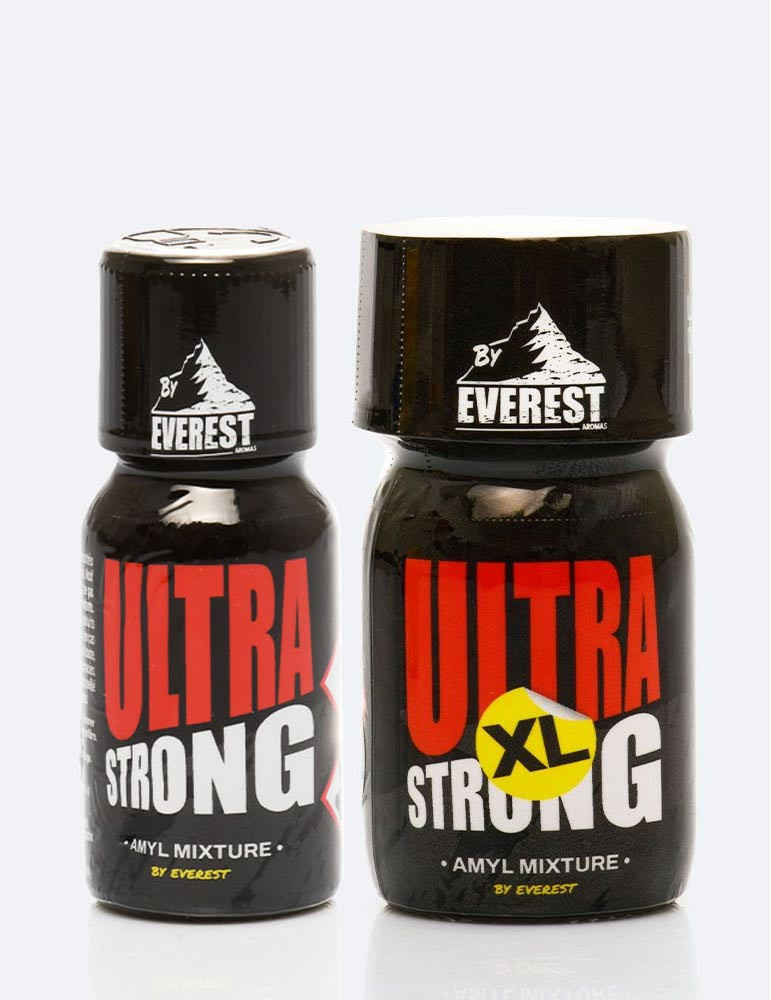 Pack de 2 poppers Ultra Strong : 15 et 30 ml