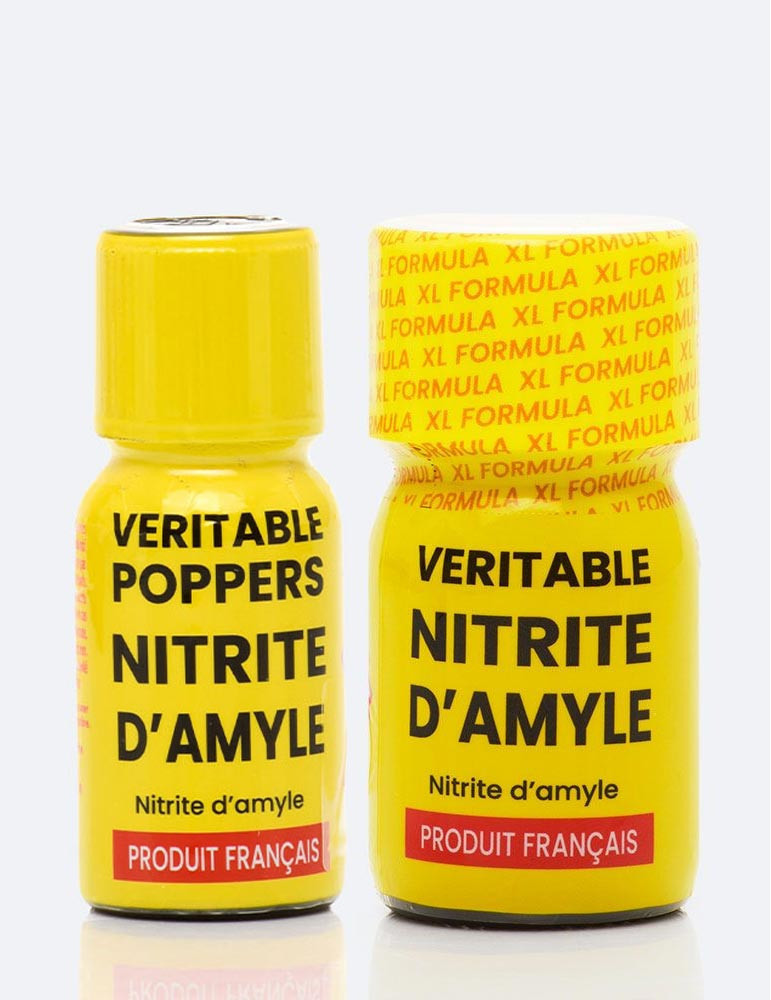 Pack Duo Poppers Véritable Amyle : 15 et 30 ml