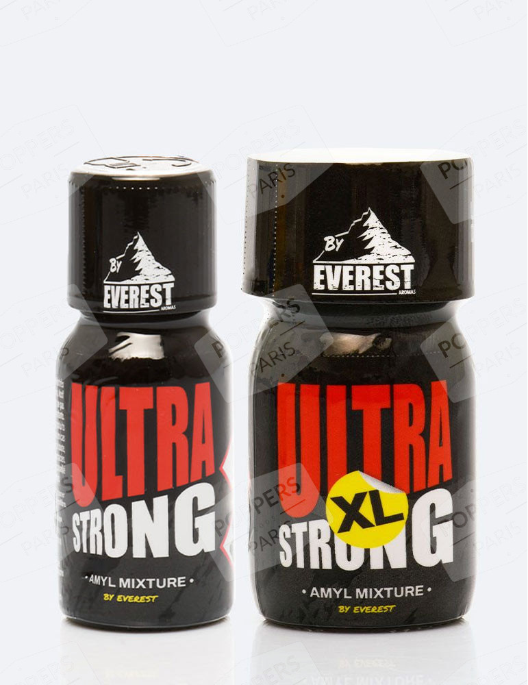 Pack de 2 poppers Ultra Strong : 15 et 30 ml