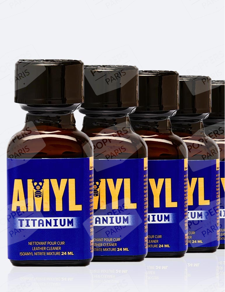 Pack Poppers Amyl Titanium 24 ml x5