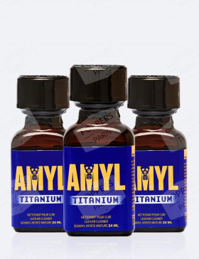 Pack poppers Amyl Titanium 24 ml x 3