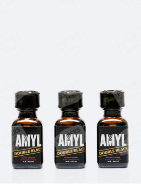 Pack 3 poppers Amyl Double Black 24 ml