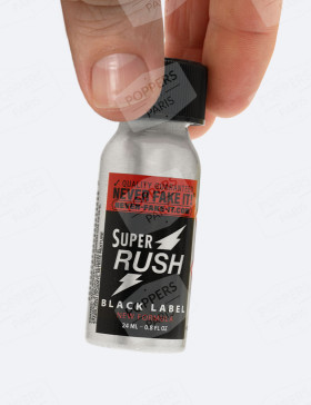 Poppers Super Rush Black Label flacon aluminium