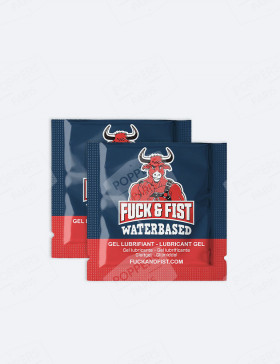 2 dosettes de lubrifiant Fuck & Fist Water 5 ml inclus