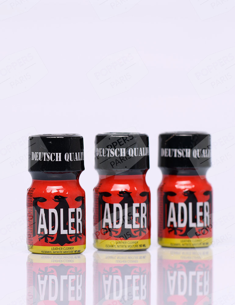 Pack de poppers Adler trois flacons de poppers de  10 ml
