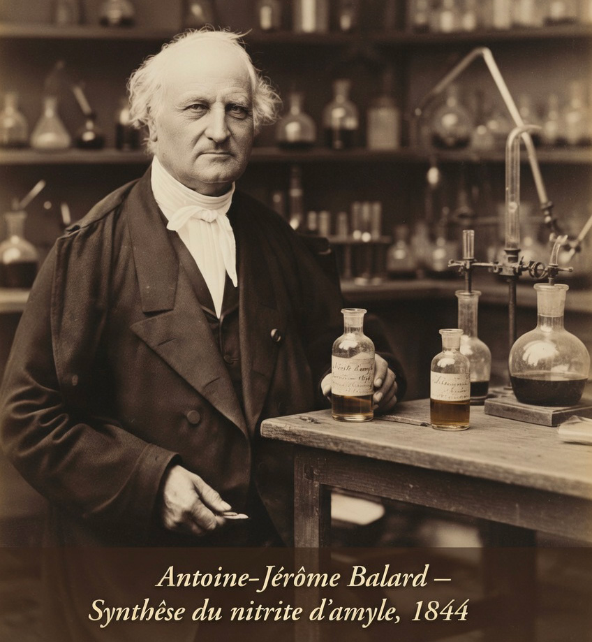 Antoine Jérôme Balard - Découverte du nitrite d'amyle en 1844